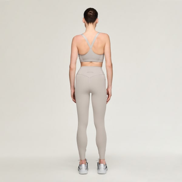 Beige adidas x entire studios Optime Training 7/8 Leggings