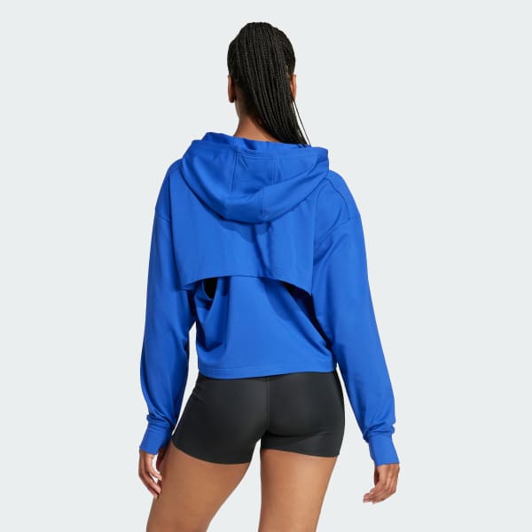 Blue PrimeLift Loose Fit Back-Ventilation Hoodie