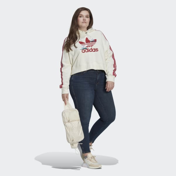 Blanc Sweat-shirt à capuche Thebe Magugu (Grandes tailles) CC518