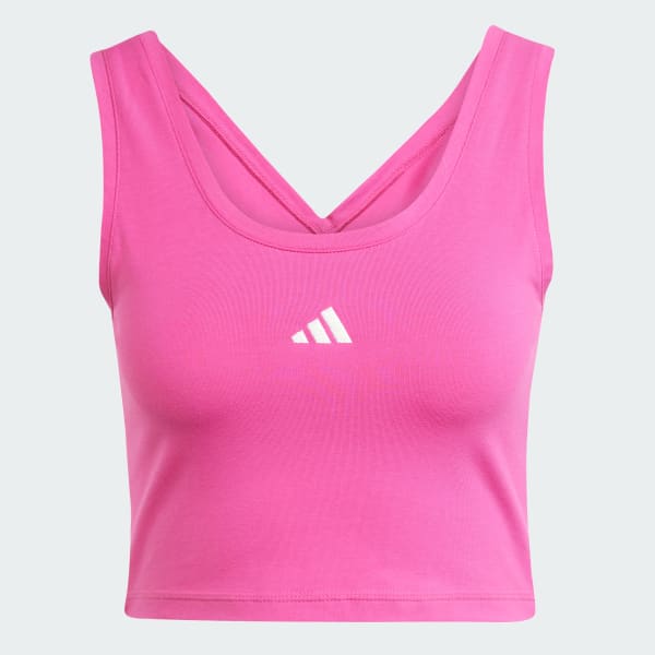 Pink Essentials Small Logo Cotton Lifestyle Tank Top