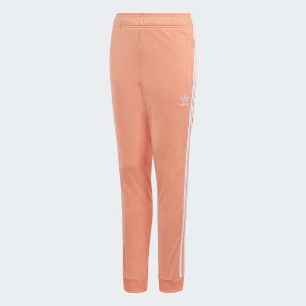 adidas sst orange track pants