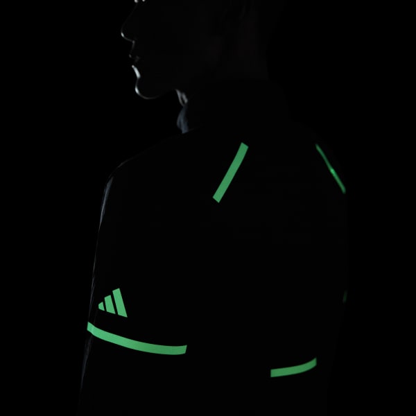 adidas X-City Reflect At Night 1/2 Zip Top - Black | Men's Running ...