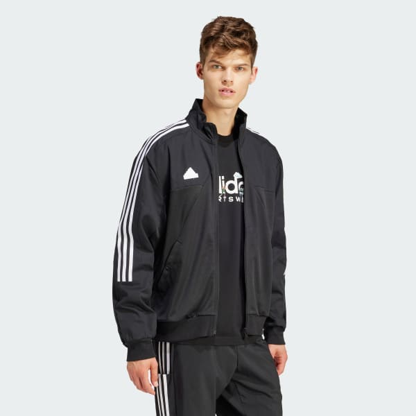 noir Veste de survêtement mélange de matières Tiro