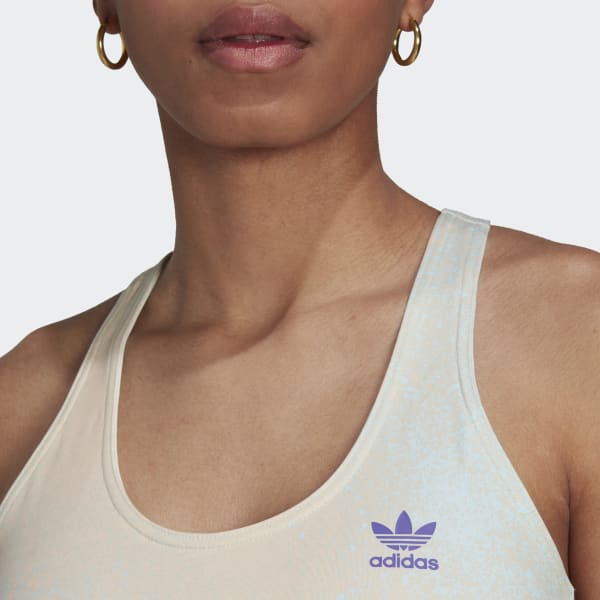 Blauw Allover Print Behatopje NQ028