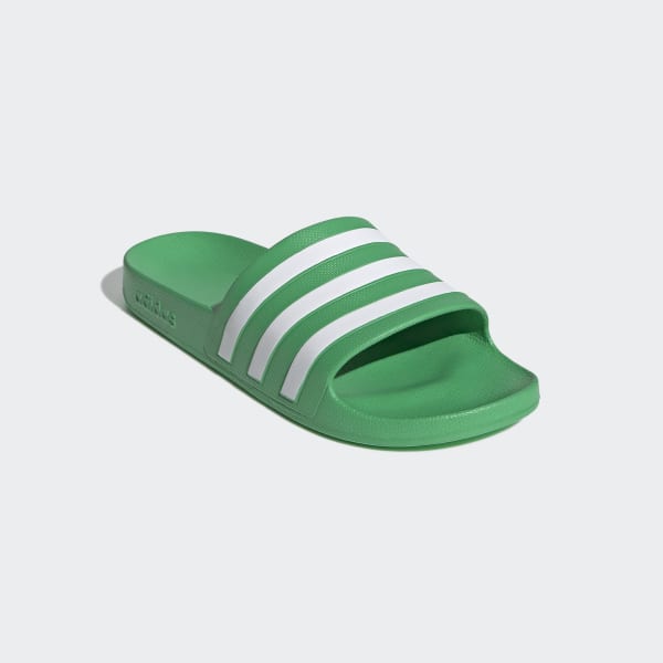 Green Adilette Aqua Slides