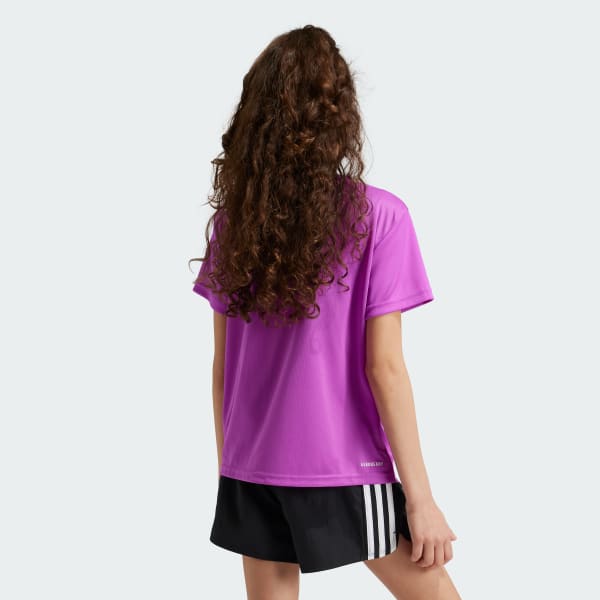 Purple Train Essentials Regular Fit Logo Training Tee Kids