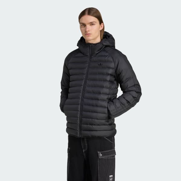 Μαύρο Synthetic Hooded Jacket