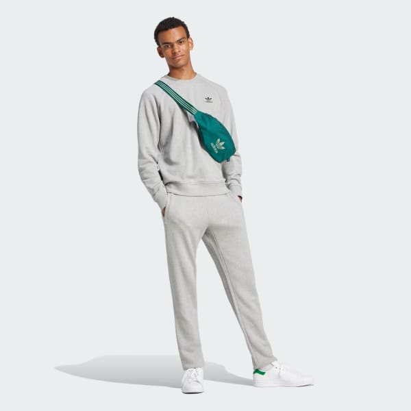 Grey Trefoil Essentials French Terry Crew Sweatshirt