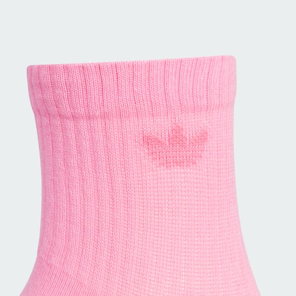 Pink Originals Trefoil 2.0 3-Pack High Quarter Socks