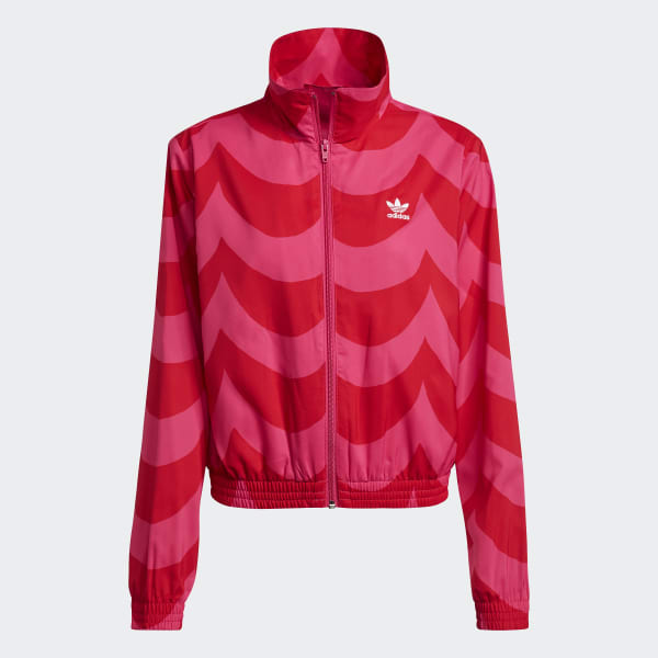 Red Marimekko Woven Track Jacket