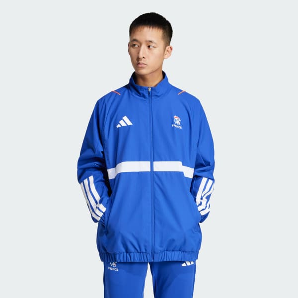 Blue France Handball Presentation Jacket