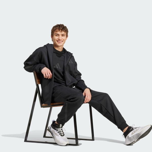 adidas Z.N.E. Full-Zip Hooded Track Jacket - Black | adidas