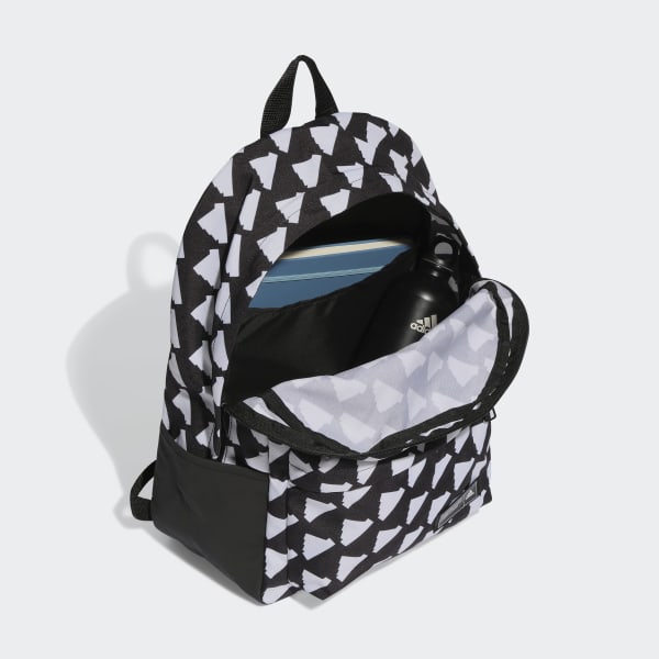 Black Classic Box Graphic Backpack