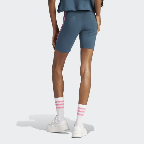 adidas Future Icons 3 Stripes Bike Shorts Turquoise adidas Thailand