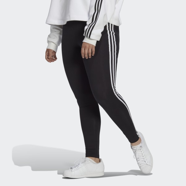 adidas Originals – Adicolor – Schwarze Leggings mit drei Streifen