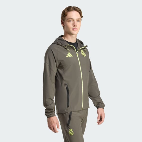 Gris Chaqueta Real Madrid Tiro 25 Competition Vis Tech Travel