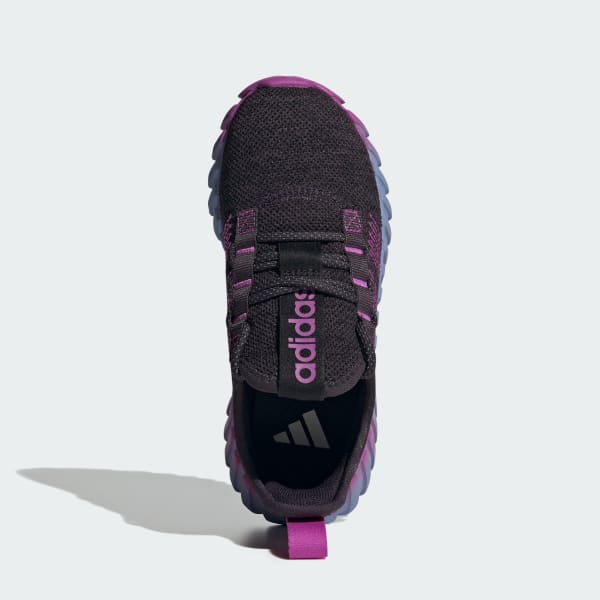 Adidas Youth Kaptir Flow Running Shoes Aurora Black Purple BURST BLUE Spark 3.5
