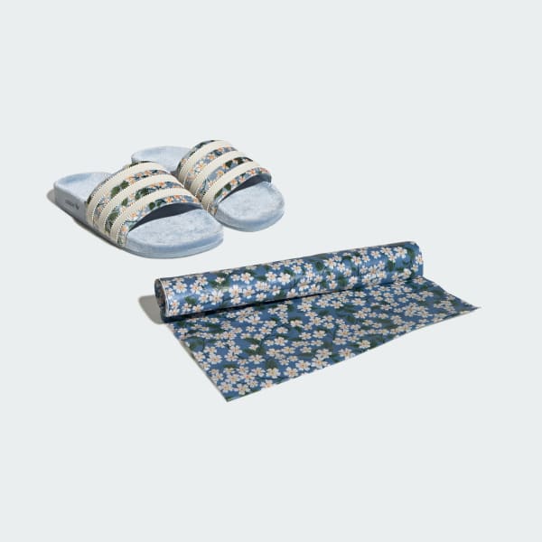 Mau-xanh-da-troi Dép Adilette x Liberty London