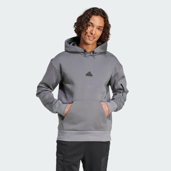 Felpa adidas grigia con cappuccio online