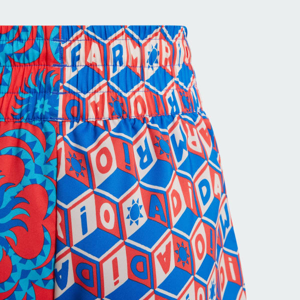 Azul Shorts adidas x FARM Rio Pacer Infantil