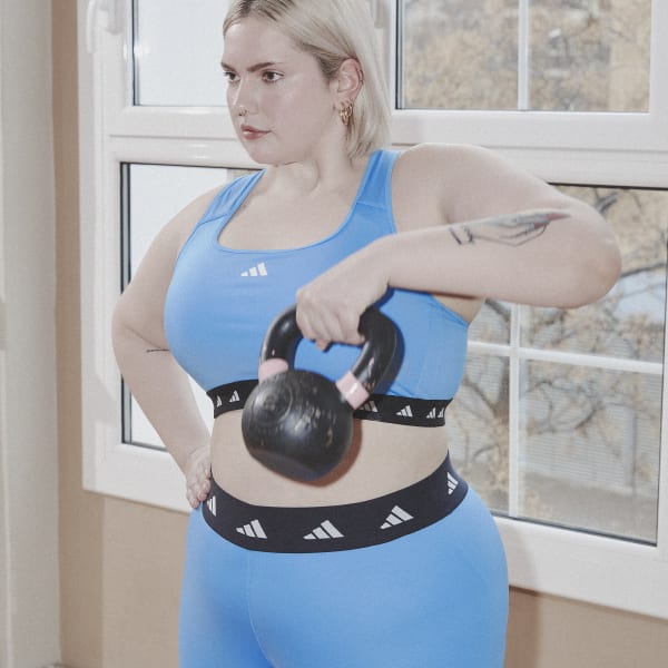 Azul Top Deportivo Powerreaction Techfit Soporte Medio