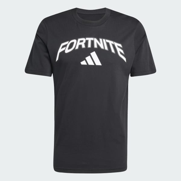 cerná Tričko s logem a grafikou adidas X Fortnite