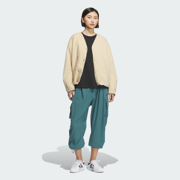グリーン ラックスフロー オールデイズ ルーズフィット ストレッチ ウーブン カーゴパンツ