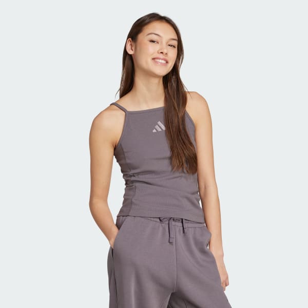 Grey ALL SZN Rib Tank Top