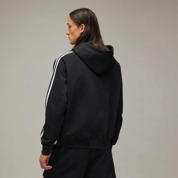 Siyah Y-3 Cut Line Kapüşonlu Üst