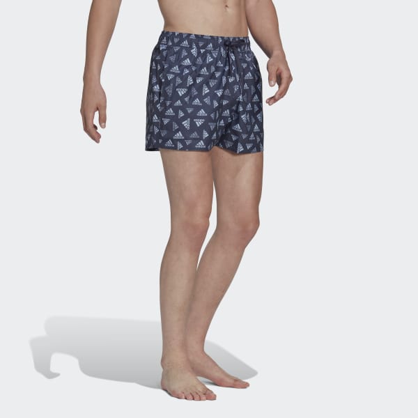 Niebieski Logo Print CLX Swim Shorts Very Short Length