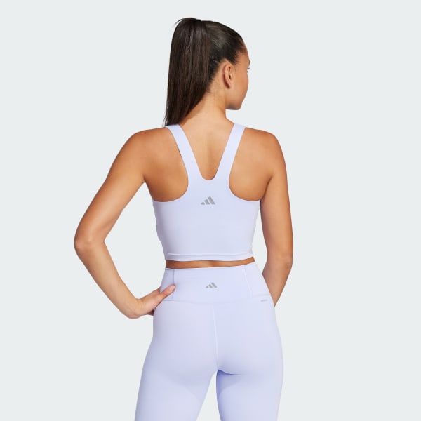 Purple All Me Medium-Support Long Line Bra Tank Top