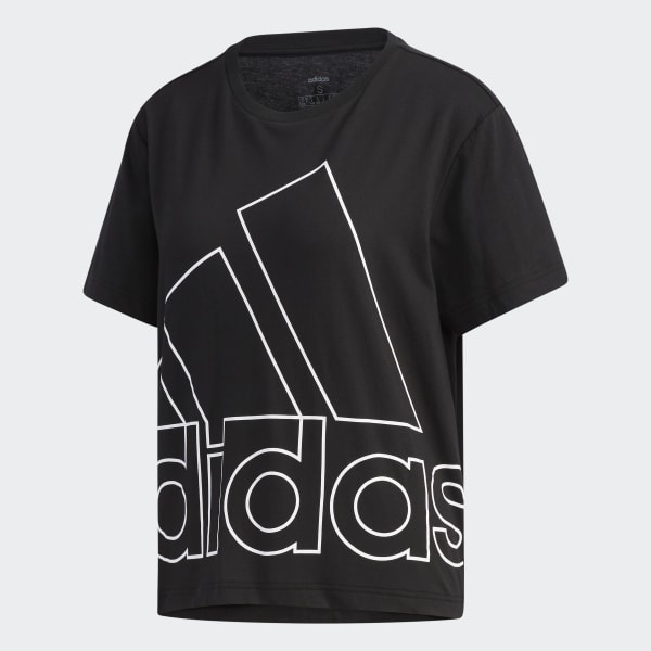 Camiseta adidas logo hotsell grande