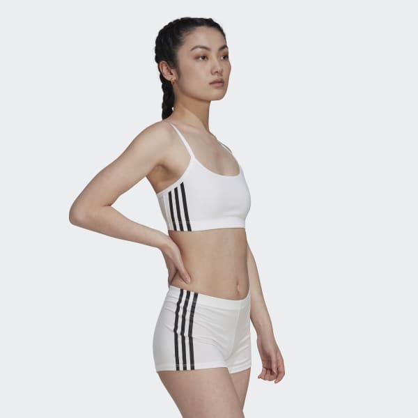 Λευκό Adicolor Comfort Flex Cotton Scoop Bralette