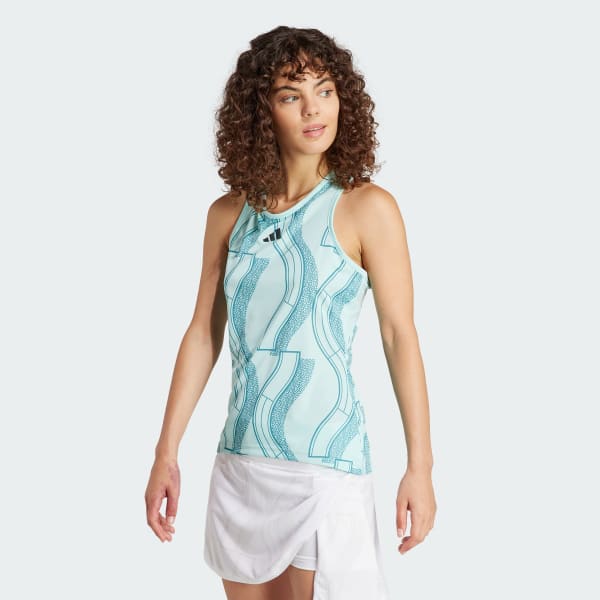 Turquesa Esqueleto Club Tennis Estampado