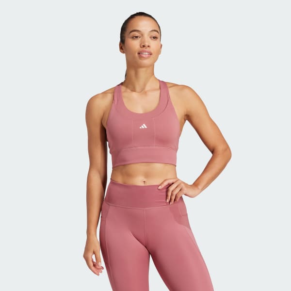 Pink Run Pocket Medium-Support Bra