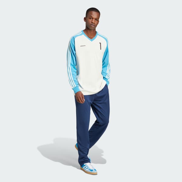 Blue Zip Flare Pants