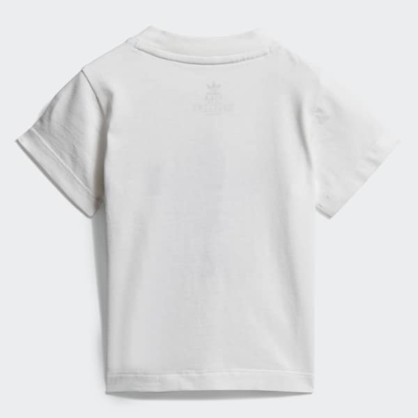 Branco T-shirt Trefoil