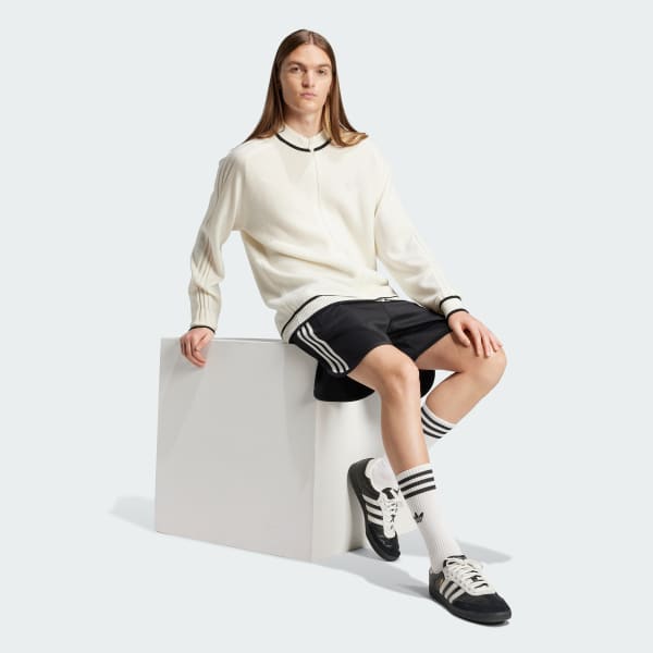 สีดำ กางเกงขาสั้น Premium 3-Stripes