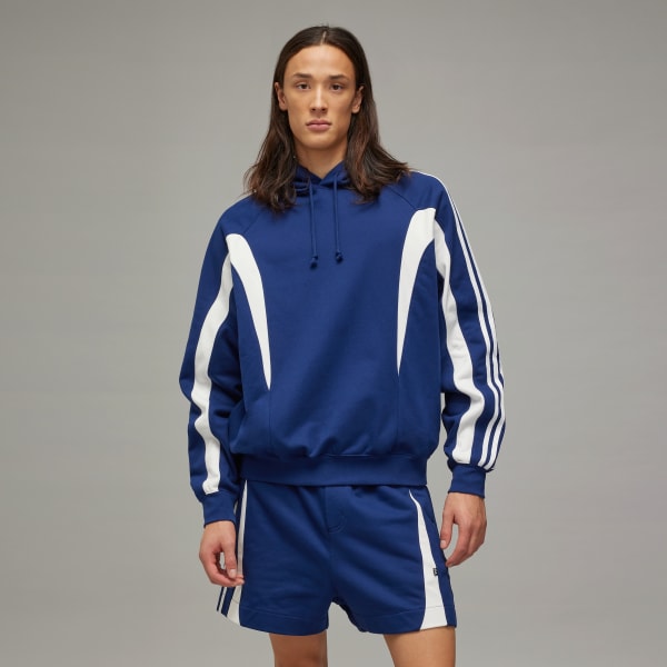 Blue Y-3 Cut Line Hoodie