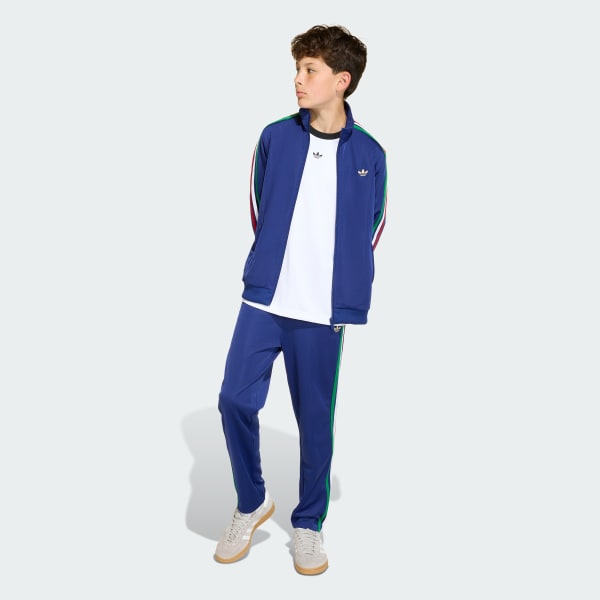 Bleu Veste de Survêtement Ample Firebird