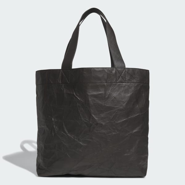 Black Y-3 Leather Tote Bag