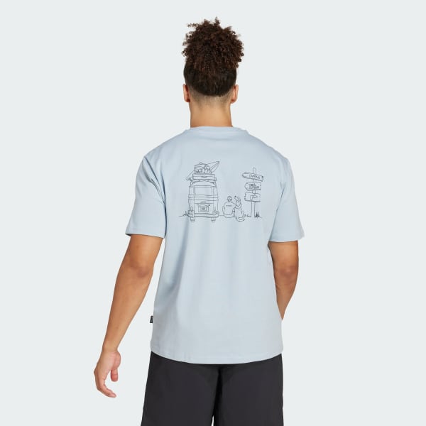 Blue Polygiene Graphic Tee