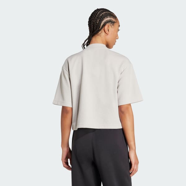 Beige Yoga Motion Waffle T-Shirt