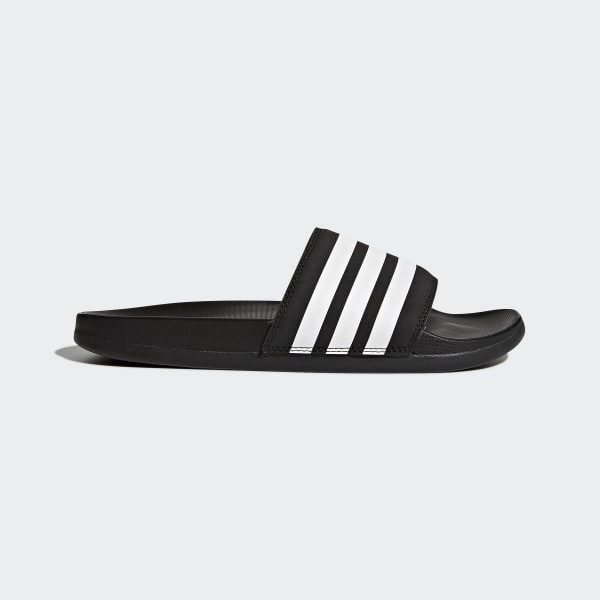 adidas Sandalias Adilette Cloudfoam Plus Stripes - Negro | adidas Mexico