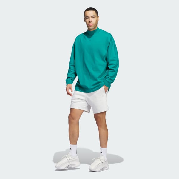 Verde Camiseta Basketball Manga Larga (Unisex)