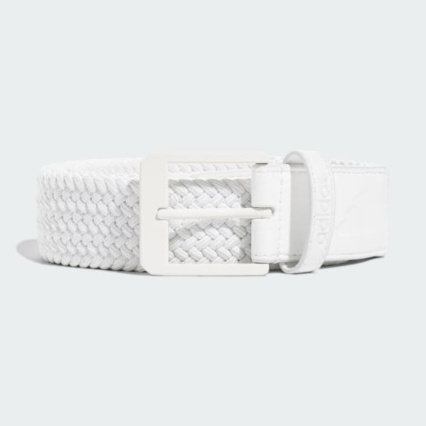 White 브레이디드 스트레치 벨트