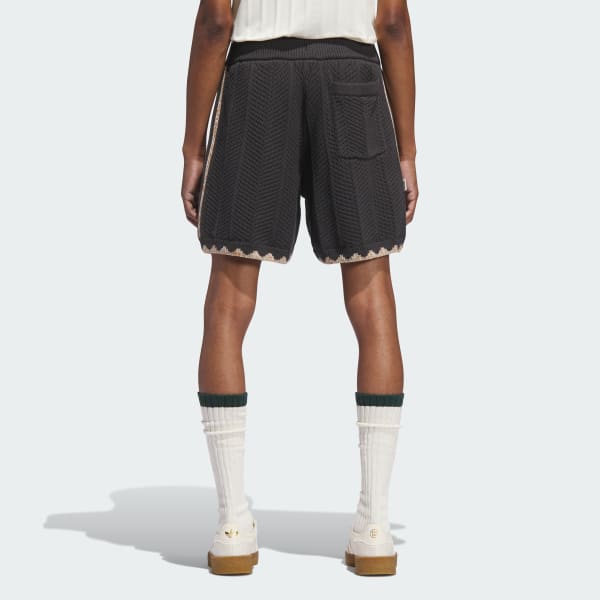 Grey Clot Crochet Shorts by Edison Chen (Gender Neutral)