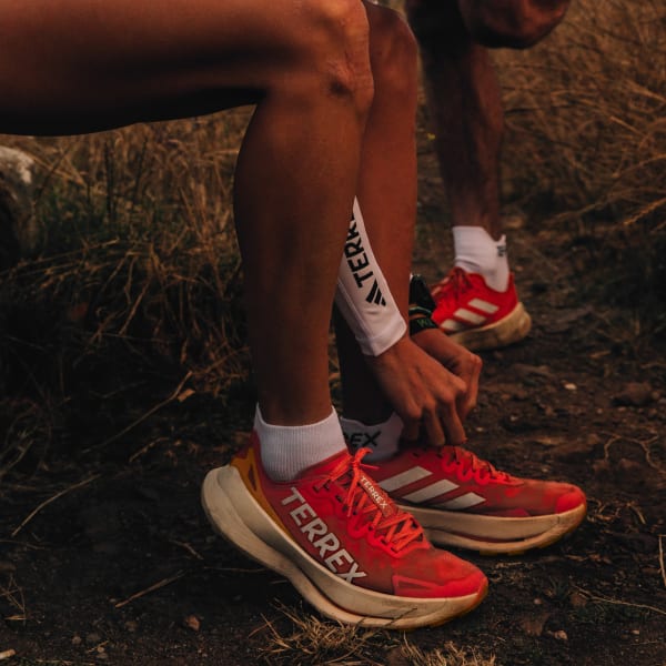 Orange Terrex Agravic Speed Ultra Trail Running Shoes