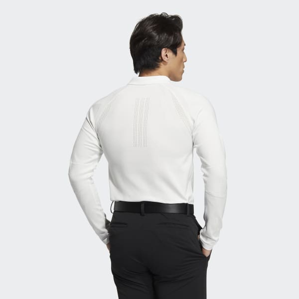 White 스테이트먼트 프라임니트 긴팔 폴로 셔츠