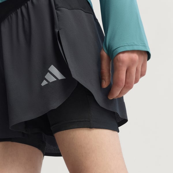 Black Adi365 Running CLIMACOOL+ 2-In-1 Shorts